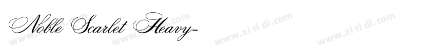 Noble Scarlet Heavy字体转换